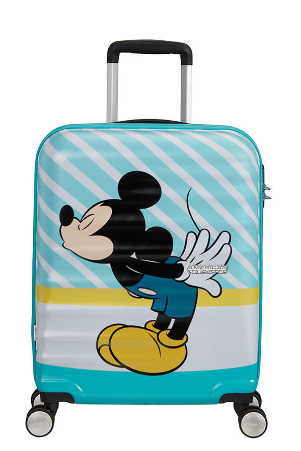 Wavebreaker Disney Spinner Luggage 55cm UK Blue Kiss Mickey | Rolling