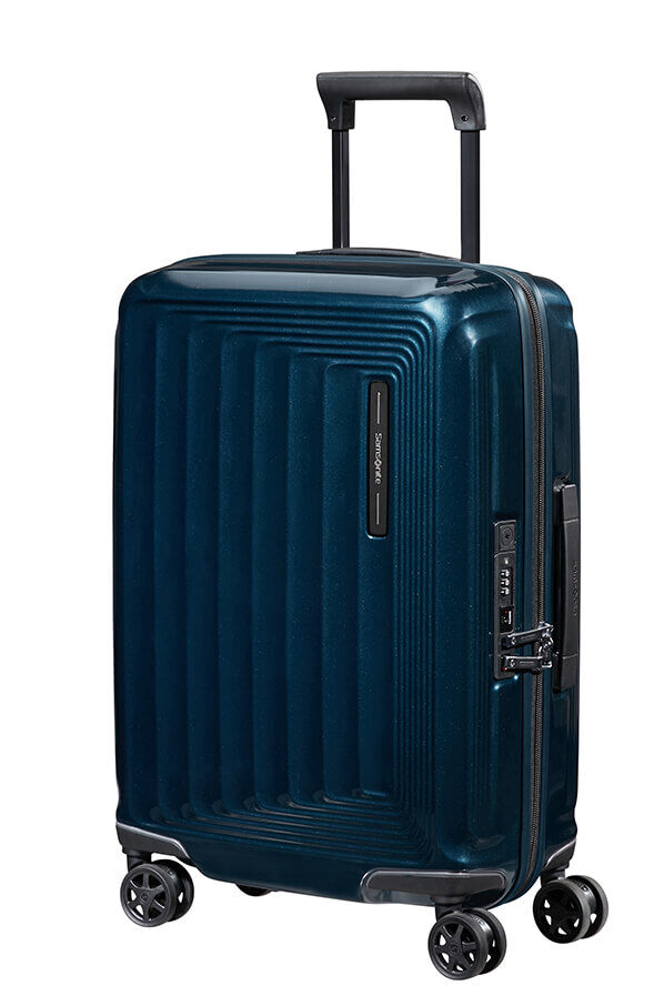 Nuon Expandable 55cm Metallic Blue | Rolling Luggage UK