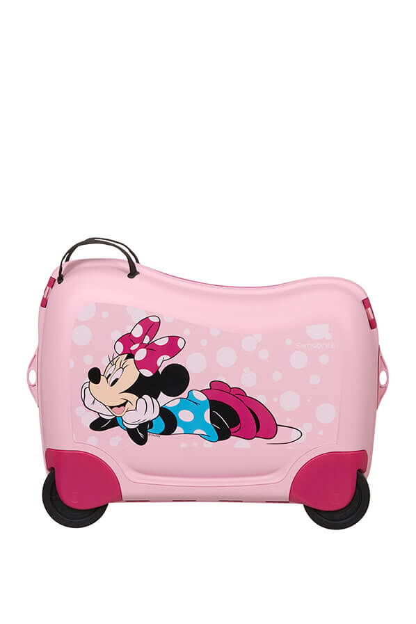 Dream2go Disney | Suitcase Minnie Disney Ride-On UK Glitter Luggage Rolling