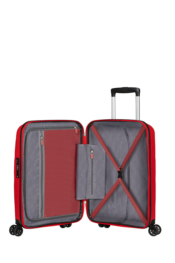 Bon Air Dlx Spinner TSA 55cm Magma Red | Rolling Luggage UK