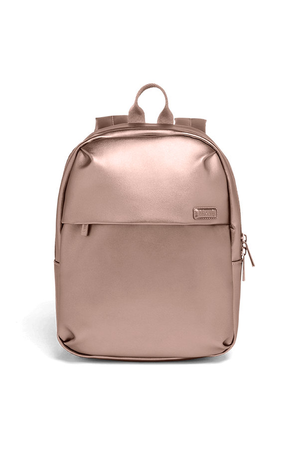 pink rose gold backpack