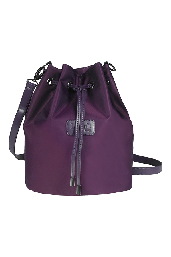 purple bucket bag